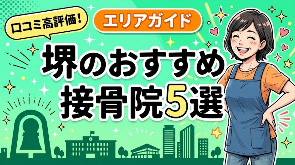 堺で腰痛におすすめの接骨院5選｜口コミ高評価のアイキャッチ画像