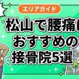 松山で腰痛におすすめの接骨院5選｜口コミ高評価のアイキャッチ画像