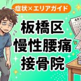 板橋区で慢性腰痛におすすめの接骨院｜原因・治療法・セルフケアを解説のアイキャッチ画像