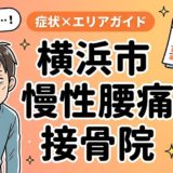 横浜市で慢性腰痛におすすめの接骨院｜原因・治療法・セルフケアを解説のアイキャッチ画像