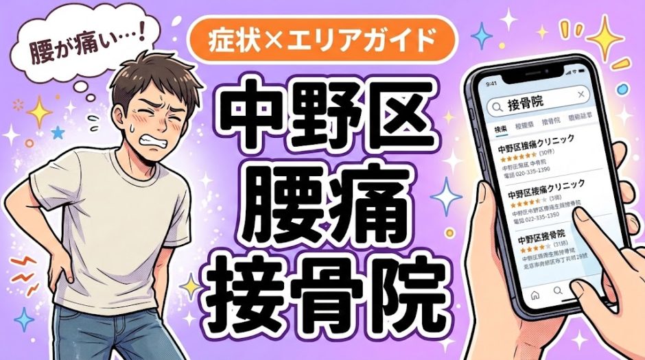 中野区で産後の腰痛におすすめの接骨院｜原因・治療法・セルフケアを解説のアイキャッチ画像