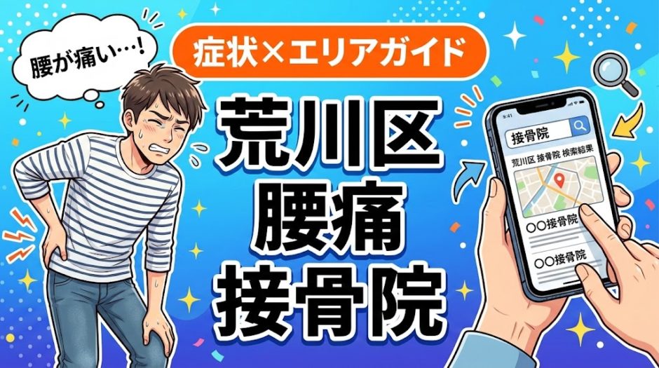 荒川区で反り腰におすすめの接骨院｜原因・治療法・セルフケアを解説のアイキャッチ画像