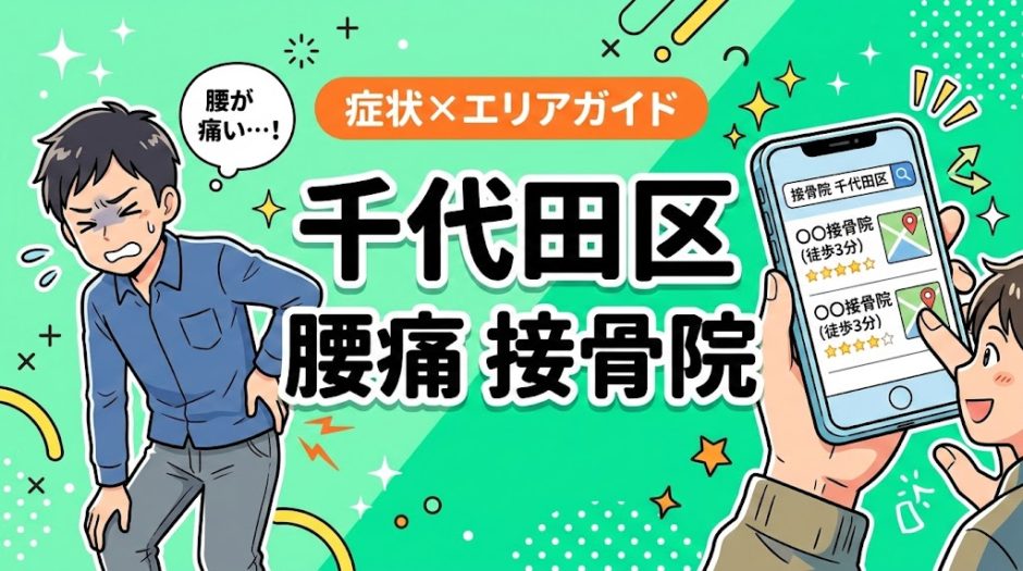 千代田区で反り腰におすすめの接骨院｜原因・治療法・セルフケアを解説のアイキャッチ画像