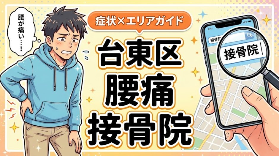 台東区で反り腰におすすめの接骨院｜原因・治療法・セルフケアを解説のアイキャッチ画像