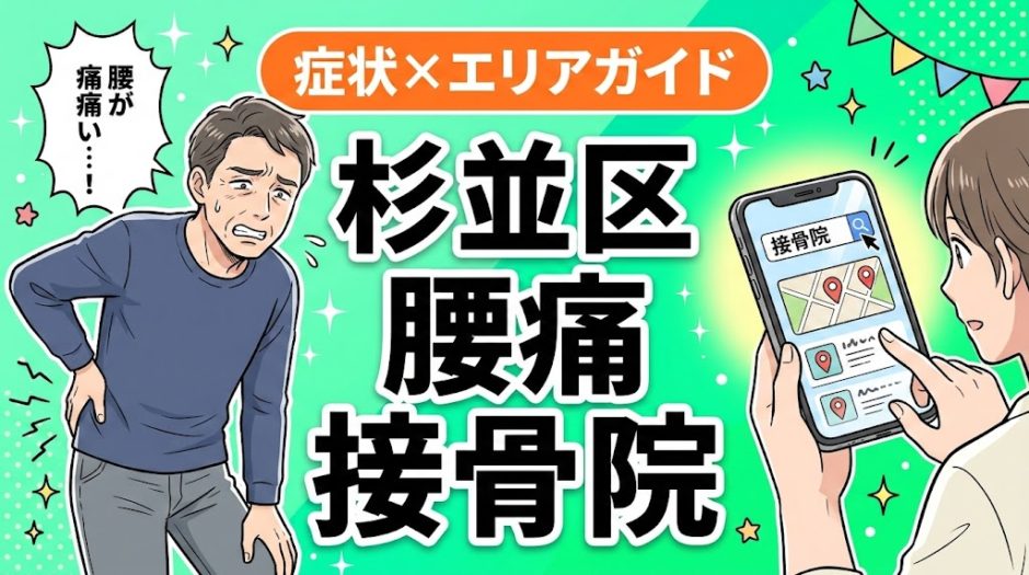 杉並区で椎間板ヘルニアにおすすめの接骨院｜原因・治療法・セルフケアを解説のアイキャッチ画像