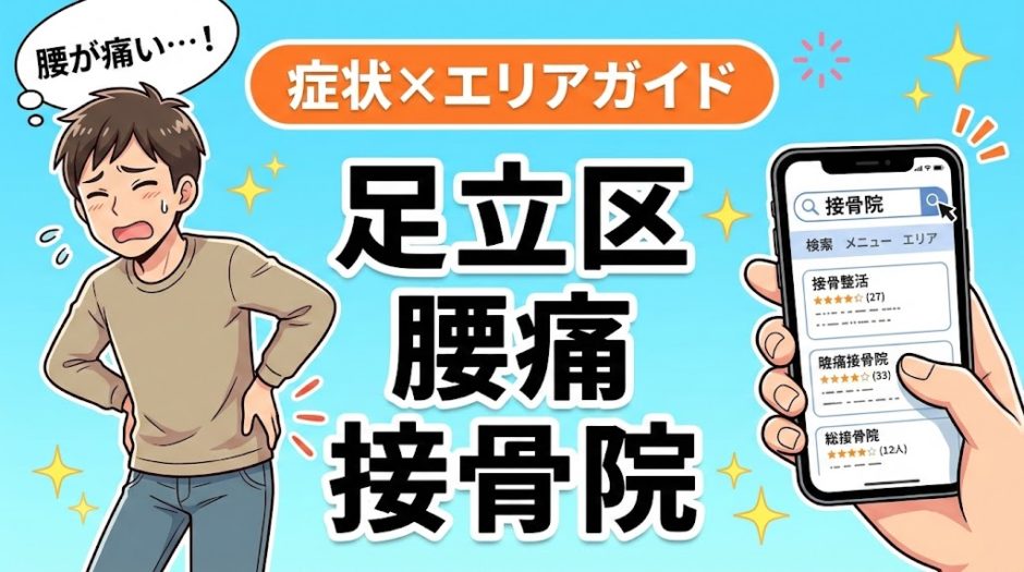 足立区で坐骨神経痛におすすめの接骨院｜原因・治療法・セルフケアを解説のアイキャッチ画像