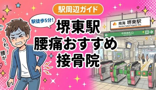 堺東駅周辺で腰痛におすすめの接骨院4選｜駅徒歩5分以内