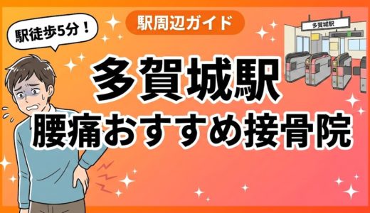 多賀城駅周辺で腰痛におすすめの接骨院5選｜駅徒歩5分以内