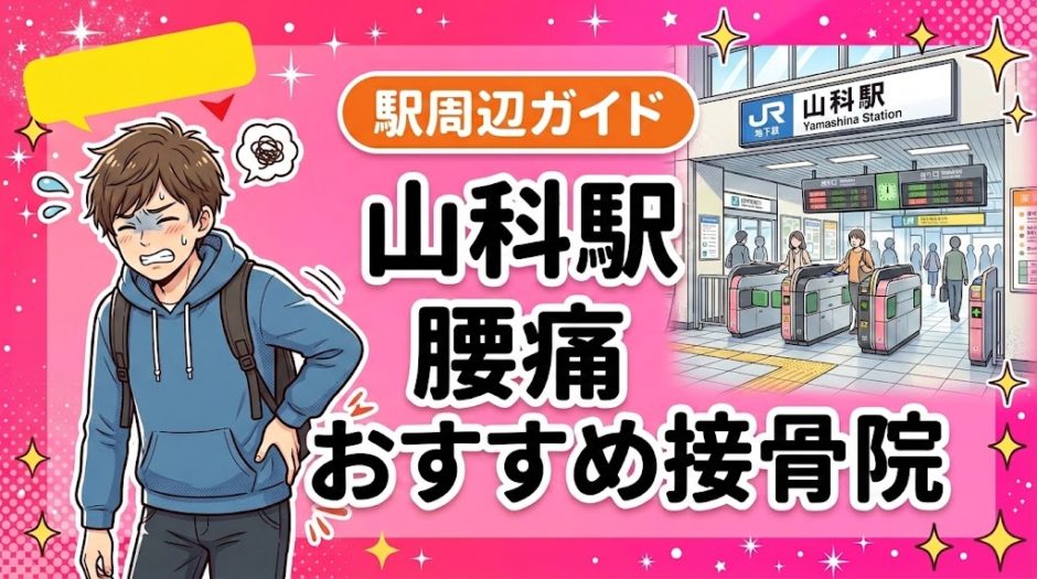 山科駅周辺で腰痛におすすめの接骨院5選｜駅徒歩5分以内のアイキャッチ画像