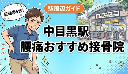 中目黒駅周辺で腰痛におすすめの接骨院5選｜駅徒歩5分以内