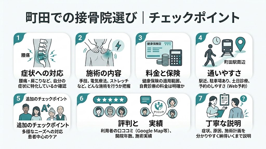 まとめ|町田で自分に合った接骨院を見つけようの図解