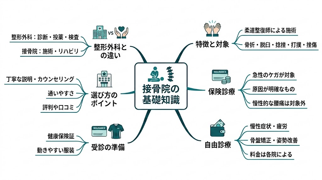 接骨院に通う前に知っておきたいことの図解